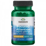 Swanson &ndash; Fokuseeritud t&auml;helepanu &ndash; 300 mg &middot; 30 kapslit