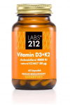 Labs212 &ndash; D-vitamiin 4000 IU + K2 100 mcg &ndash; 60 kapslit