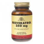 Solgar &ndash; Resveratrool 250 mg med r&ouml;dvinsekstrakt &ndash; 30 kapslit