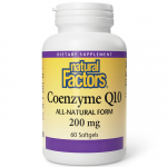 Natural Factors &ndash; Coenzyme Q10 200mg 30 pehmekapsli