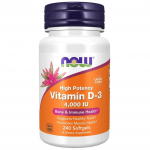 NOW Foods &ndash; D-vitamiin D3 4000 IU, 240 pehmetoosi