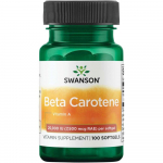 Swanson &ndash; Beta-karoteen 25 000 IU (7 500 mcg) &ndash; 100 pehmetabletti