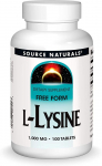 Source Naturals &ndash; L-L&uuml;siin 1000mg 100 tabletti