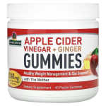 &AElig;blecidereddike + ingver Gummies &ndash; 45 pektin gummier