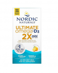 Ultimate Omega 2X Mini med D-vitamiin &ndash; Citron &ndash; 60 mini softgels