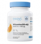 Osavi &ndash; D3 + K2 vitamiinid 2000 IU + 100 mcg &ndash; 60 pehmesoolaselli