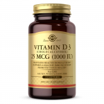 Solgar &ndash; D-vitamiin D3 1000 IU, 25 mcg, 250 kapslit
