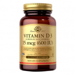 Solgar &ndash; D3-vitamiin 15 mcg (600 IU) &ndash; 120 kaps