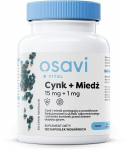 Osavi &ndash; Zink + kobber, 15 mg + 1 mg (120 kapslit)