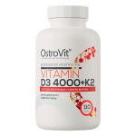 Ostrovit &ndash; D-vitamiin D3 4000 + K2 &ndash; 110 tabletti