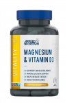 Applied Nutrition &ndash; Magneesium ja D3-vitamiin &ndash; 60 kapslit