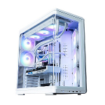 Zalman P60, ATX Mid Tower PC Case, 5 x 120mm ARGB Fans, White