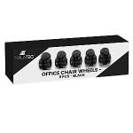 Malatec kontoritooli rattad - 5tk - must