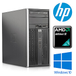 HP 6005 Pro MT AMD Athlon II X2 220 16GB 256GB SSD + 250GB HDD R5-430 2GB DVD W10P Renew