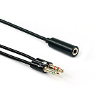 Sbox 3.5mm F. 4Pin - 2 X 3.5mm M. 3Pin 0.2m 35F-2X35M