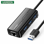 20265 Multifunktsionaalne Ethernet adapter 3 x USB 3.0, 1 x RJ45