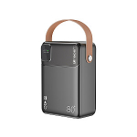 Tracer 47826 Prime-V8 80000mAh QC22.5W+PD20W Power Bank, Black