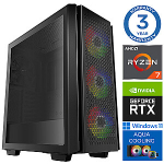 INTOP AQUA Ryzen 7 8700F 16GB DDR5 2TB SSD M.2 NVME RTX3050 6GB WIN11