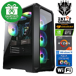 INTOP AQUA Ryzen 7 5700X 16GB 500SSD RTX5050 8GB WiFi WIN11 POWERED BY COUGAR