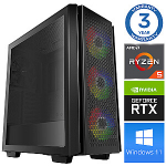 INTOP Ryzen 5 5600X 16GB 480SSD M.2 NVME RTX5060Ti 8GB WIN11Pro