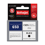 Activejet AH-650BR tint HP printerile; Asendaja HP 650 CZ101AE; Premium; 20 ml; must