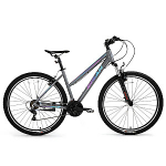 Kalnu velosipēds Bisan ATHENA V Metallic Grey/Blue/Purple (Rata izmērs: 27,5 Rāmja izmērs: 17)