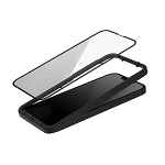 Fusion EDGE 5D tālruņa rūdīts stikls ar uzstādī&scaron;anas rāmi iPhone 15 Pro tālrunim