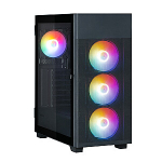 Zalman S5 Neo Must ATX, FRGB Ventilaator x4