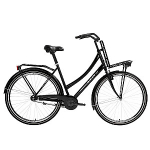 Pilsētas velosipēds Bisan Fluante C Glossy Black /Silver (Rata izmērs: 700C Rāmja izmērs: 20,5)