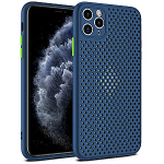 Fusion Breathe Case Silikona Aizsargapvalks Priek&scaron; Huawei P40 Lite Zils