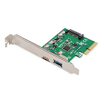 DIGITUS PCIe kaart, USB-C 3.1 Gen 2, 10Gpbs, USB-A 3.1
