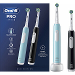 Oral-B Pro Series 1 Electric Toothbrush, Duo pack, Blue/Black Oral-B