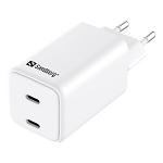 Sandberg 441-56 AC laadija Dual USB-C PD65W EU