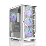 Zalman Z10 DUO ATX ZM-IF120 x4 White