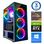 INTOP Ryzen 7 5700X 16GB 500SSD M.2 NVME RTX5070 12GB WIN11Pro