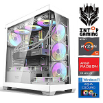 INTOP AQUA Ryzen 5 9600X 16GB DDR5 1TB SSD M.2 NVME+2TB RX9060XT 16GB WIN11