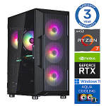 INTOP AQUA Ryzen 7 7700X 32GB DDR5 1TB SSD M.2 NVME+4TB RTX5050 8GB WIN11