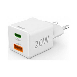 Hama mini 20W PD/QC valge