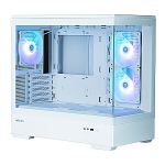 P30 V2 MicroATX Mini torni korpus 3 ventilaatorit RGB valge
