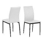 Krēsls DEMINA, 43,5x53xH92cm, balts PU 1