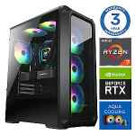 INTOP AQUA Ryzen 7 8700F 64GB DDR5 2TB SSD M.2 NVME RTX5050 8GB no-OS