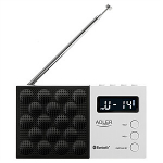 Adler | Digitaalne raadio - PLL AM/FM | AD 1908 | &Auml;ratusfunktsioon | Valge/Must