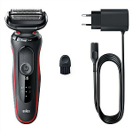 Skuveklis BRAUN SERIES 5 51-R1000S niitmiseks ja kuivaks raseerimiseks must, punane