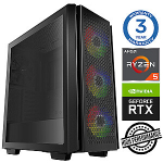 INTOP Ryzen 5 3600 32GB 480SSD M.2 NVME+4TB RTX5050 8GB no-OS