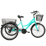 Linna kolmerattaline Bisan 24 PORTER g.roheline/must (Ratta suurus: 24")