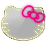 Manta MASNL129WH Style Neon Lights Cat With A Bow LED Neon Mirror