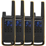 Motorola Talkabout T82 Extreme Quad Pack divvirzienu raadio 16 kanalit must, oranž