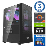 INTOP AQUA Ryzen 7 7700X 64GB DDR5 1TB SSD M.2 NVME+2TB RTX5060Ti 16GB WIN11