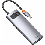 Baseus Metal Gleam 6in1 jaam/replikatorid (CAHUB-CW0G)