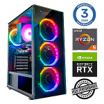 INTOP Ryzen 5 7500F 16GB DDR5 250SSD M.2 NVME+2TB RTX3050 6GB no-OS